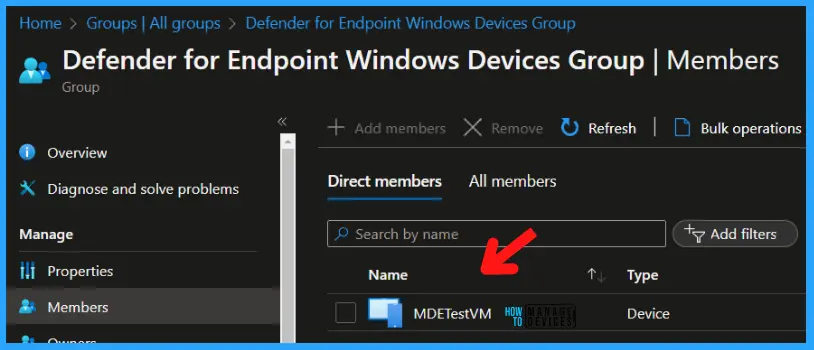 MDE Managed Device - Entra Dynamic Device Group