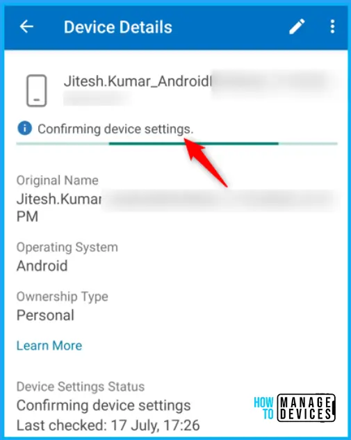 HTMD Newsletter from 17th to 21st July 2023 3 Manually Sync Android Device with Intune 17th to 21st July 2023 Fig. 3