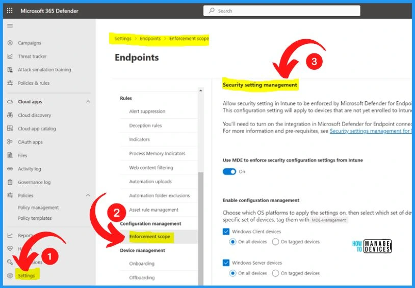 Enable New MDE Security Settings Management Experience - fig.5