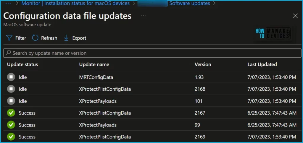 Monitor macOS Update Installation Status from Intune Fig.4