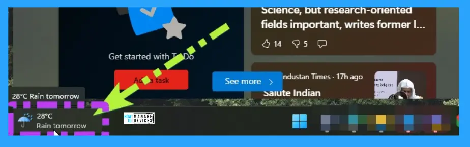 New Widgets Experience in Windows Fig. 1.1