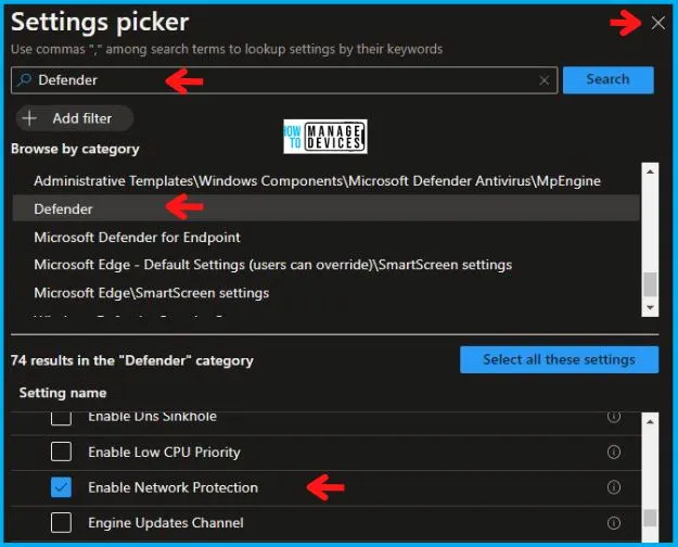 Prevent All Accessing Dangerous Websites Policy Using Intune Fig.4