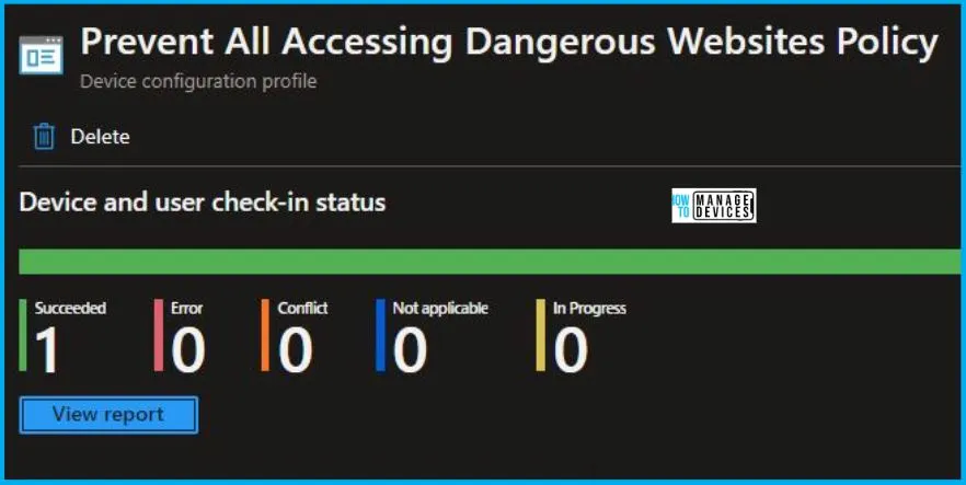 Prevent All Accessing Dangerous Websites Policy Using Intune Fig.8