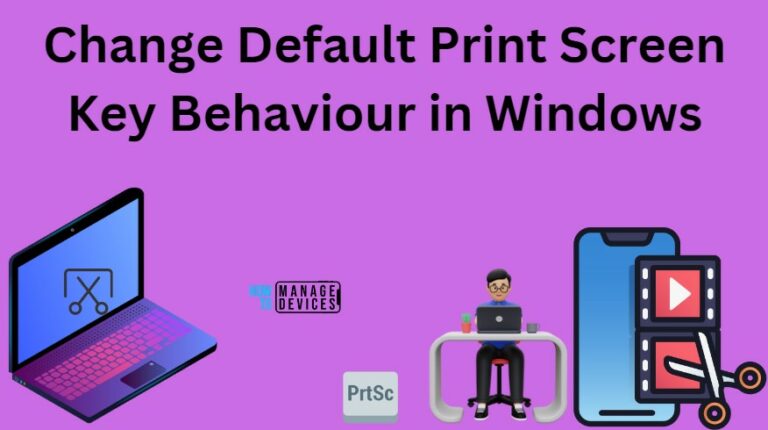 Change Default Print Screen Key Behaviour in Windows 16 Change Default Print Screen Key Behaviour in Windows