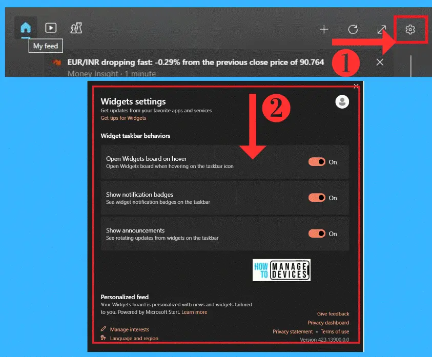 New Widgets Experience in Windows - Fig. 7