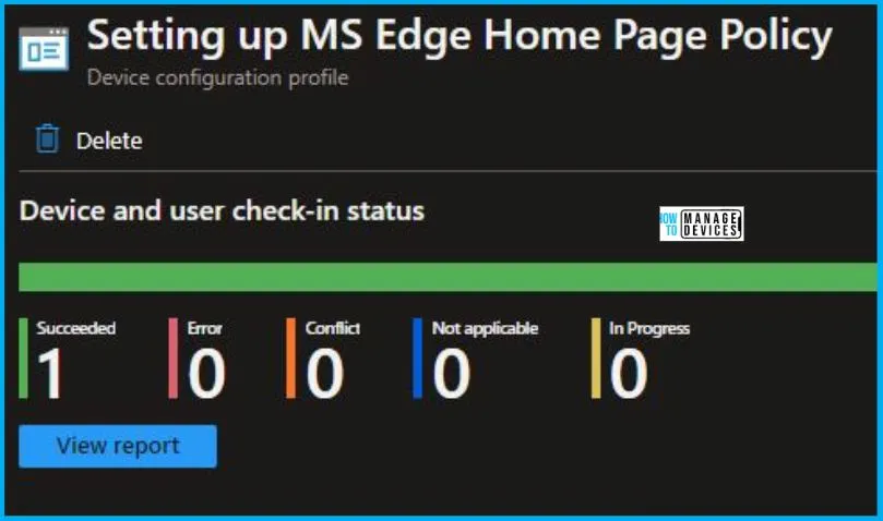 Setting Up MS Edge Homepage Using Intune Fig.9