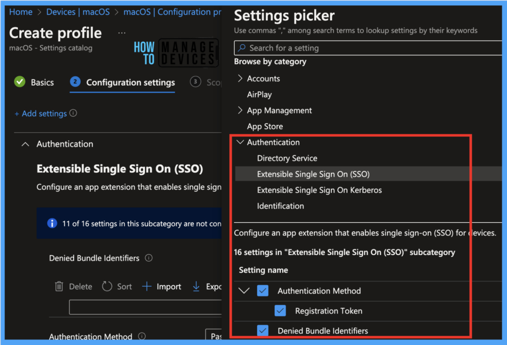 Configure Extensible Single Sign-On for macOS Devices Fig. 3