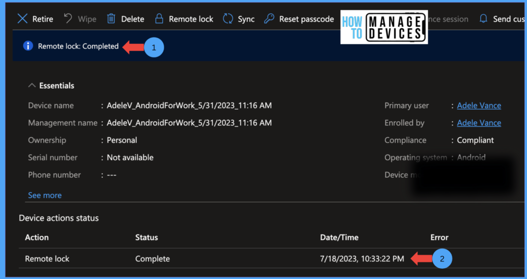HTMD Newsletter from 17th to 21st July 2023 15 Best Guide to Remote Lock Devices using Intune 17th to 21st July 2023 Fig. 12