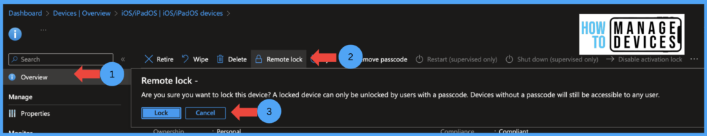 Best Guide to Remote Lock Devices using Intune Fig: 5