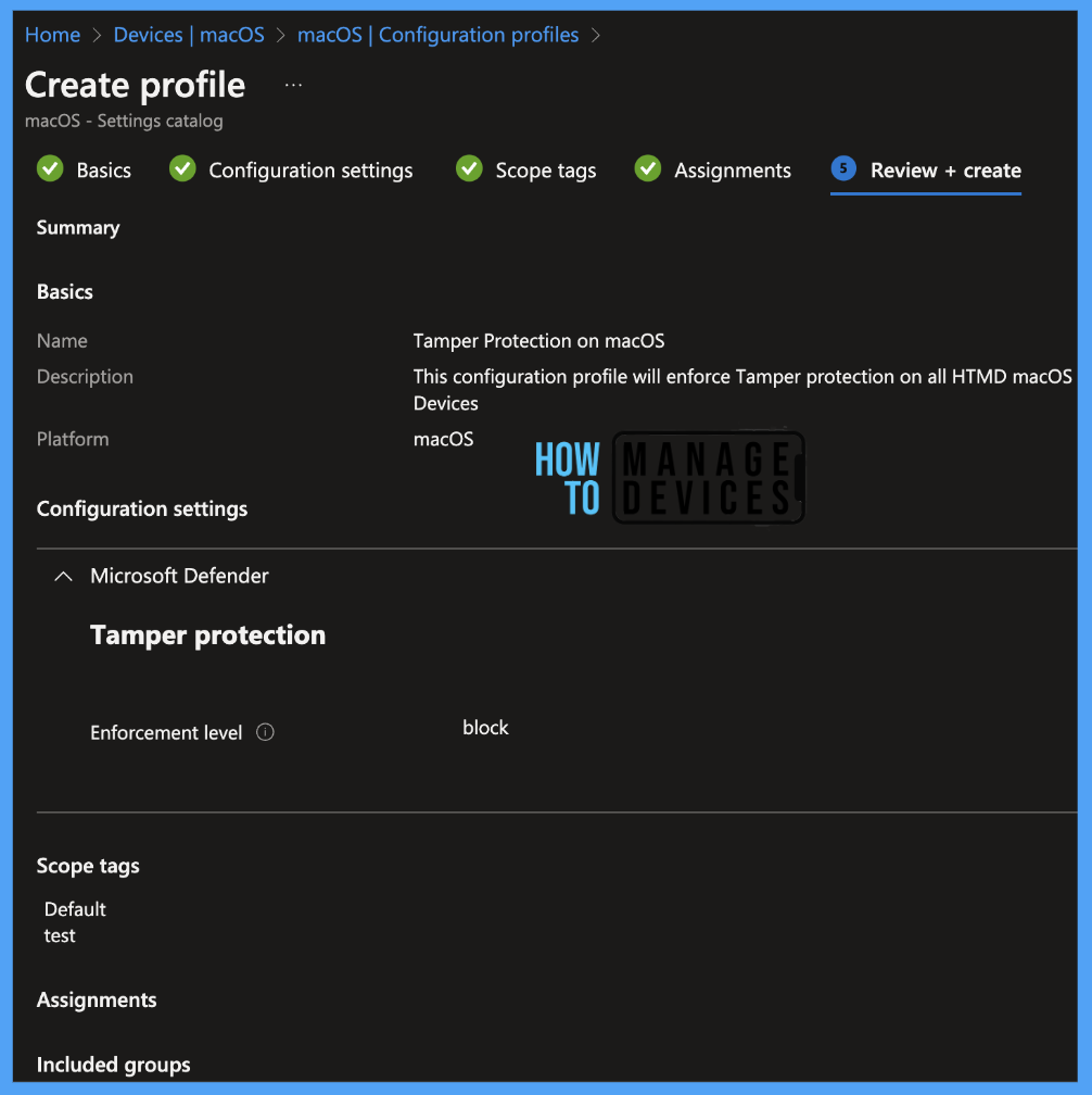 An Easy Method to Enable Tamper Protection for macOS using Intune Fig. 8