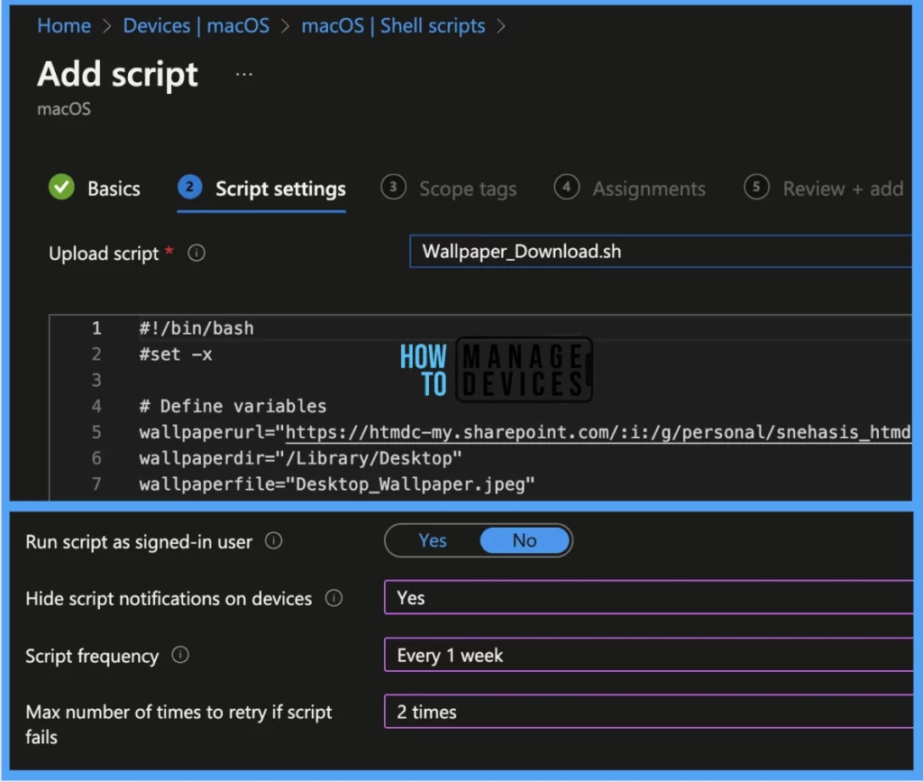 How to Set Wallpaper in macOS using Intune - Fig. 4