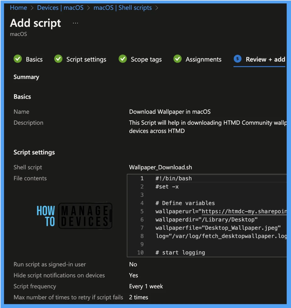 How to Set Wallpaper in macOS using Intune - Fig. 7