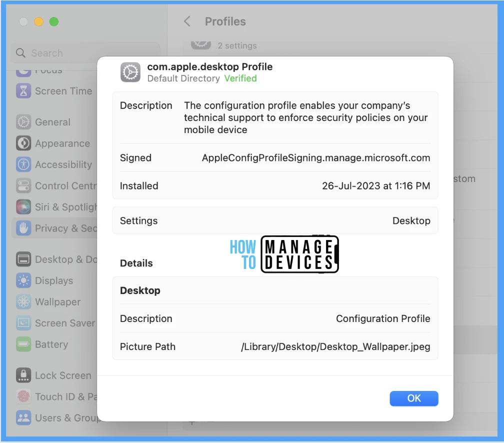 How to Set Wallpaper in macOS using Intune - Fig. 23