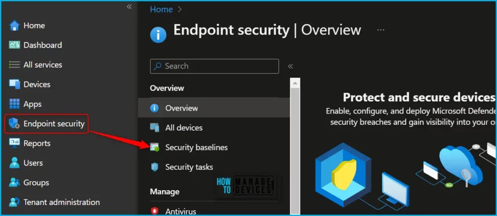 Access Settings Insight in Intune Security Baselines Fig.1