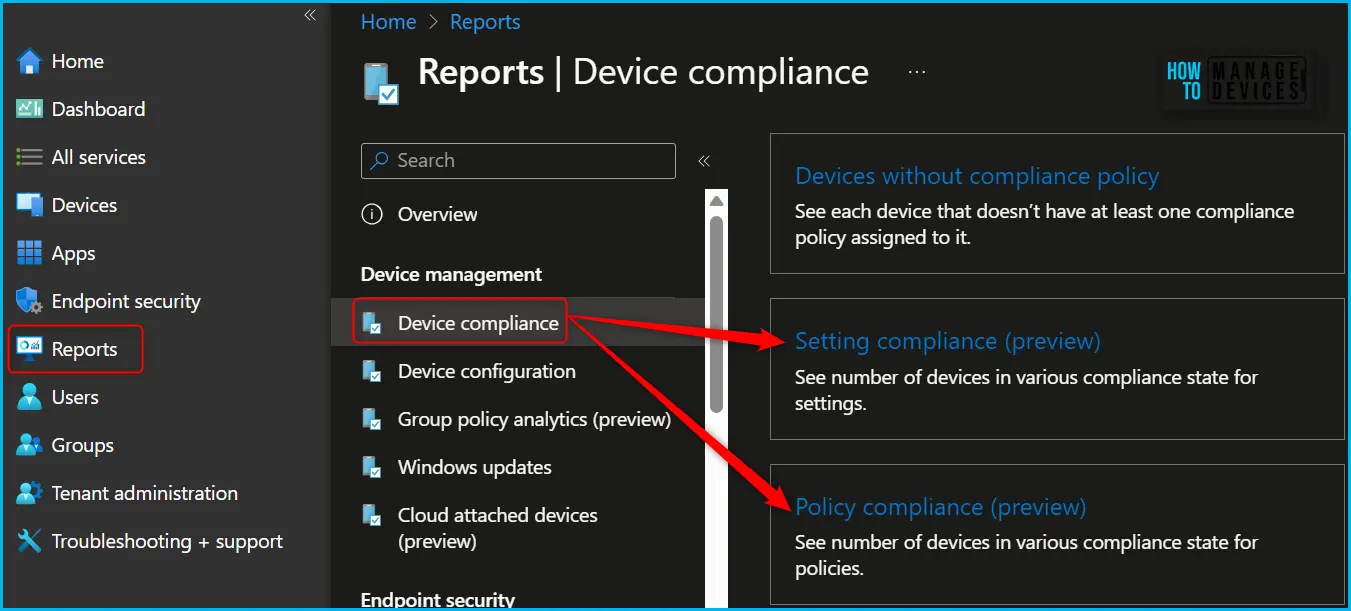 Policy Compliance - Check New Intune Device Compliance Policy Report Fig.2