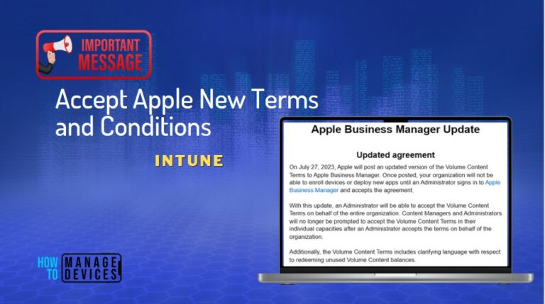 Why Accepting Apple New Terms and Conditions is Important for Intune Communication