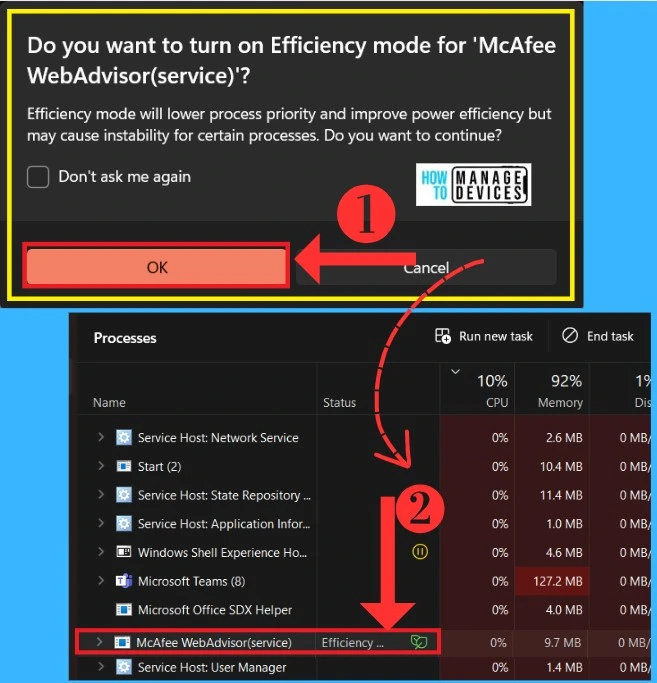 Improve Windows PC Performance by using New Efficiency Mode - Fig.5