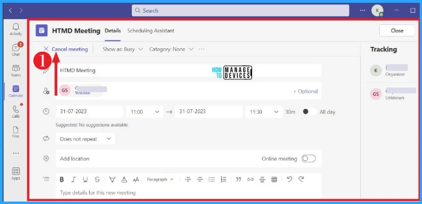 Create Offline Meetings in Microsoft Teams - fig.5