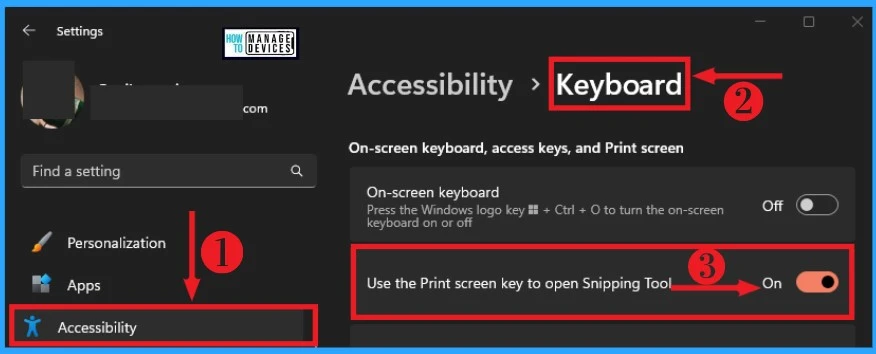 Change Default Print Screen Key Behaviour in Windows 10th to 14th July 2023 Fig. 12