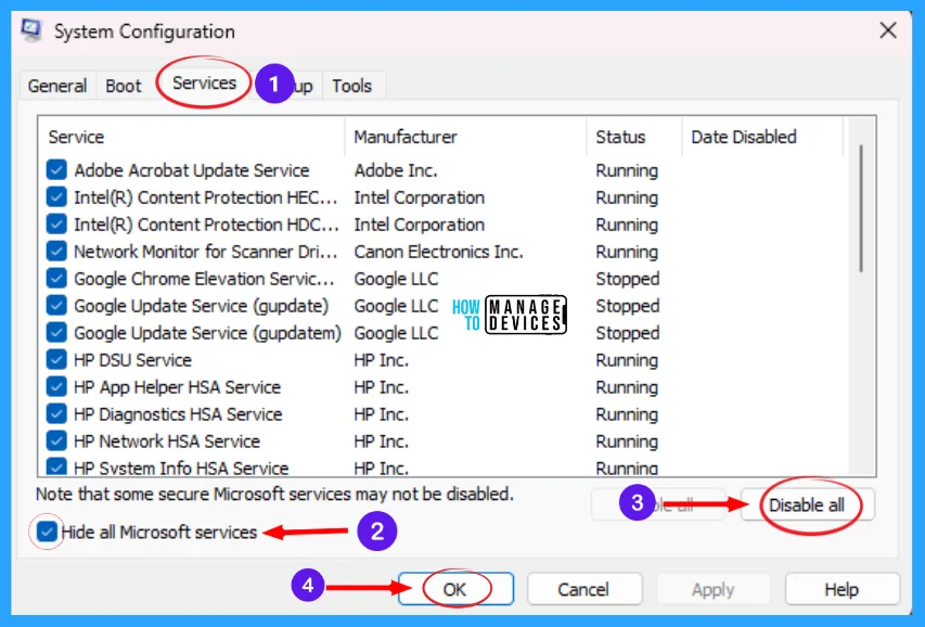 Critical Event ID 7036: Services Indicating Error Messages - Fig. 3