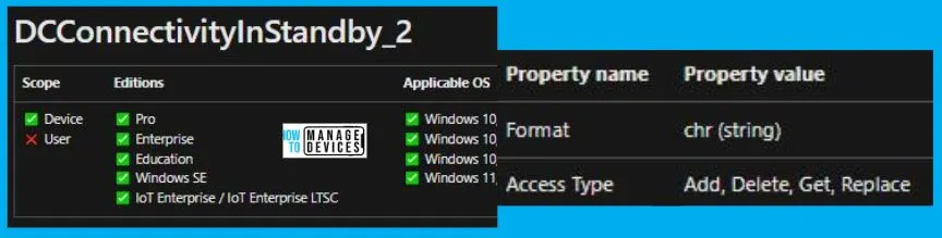 Allow Network Connectivity During Connected-Standby Policy Using Intune Fig.1