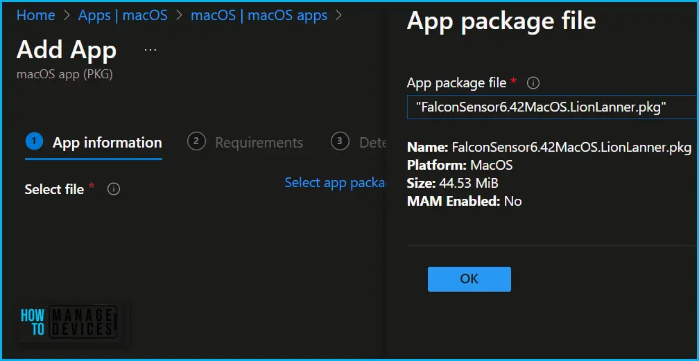 Deploy Unmanaged macOS App using Intune Fig.3