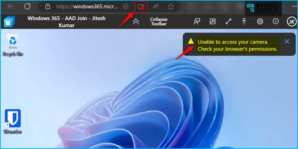 Allow Camera Access on Windows 365 Cloud PC Fig.7
