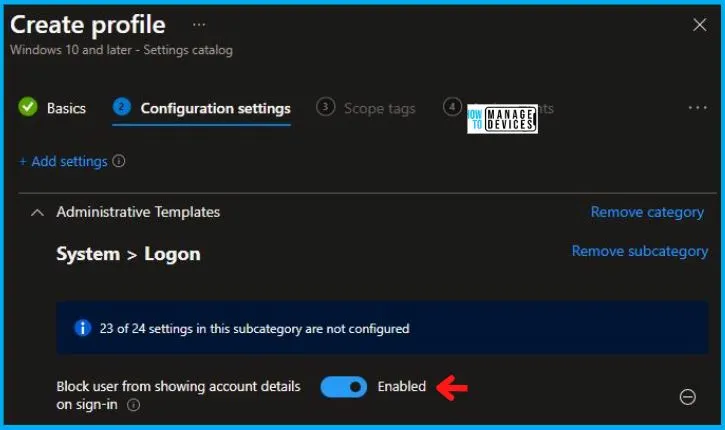 HTMD Newsletter from 7th to 11th August 2023 3 How to Block Users from Account Details on the Sign-In Policy using Intune 7th to 11th August 2023 Fig. 3