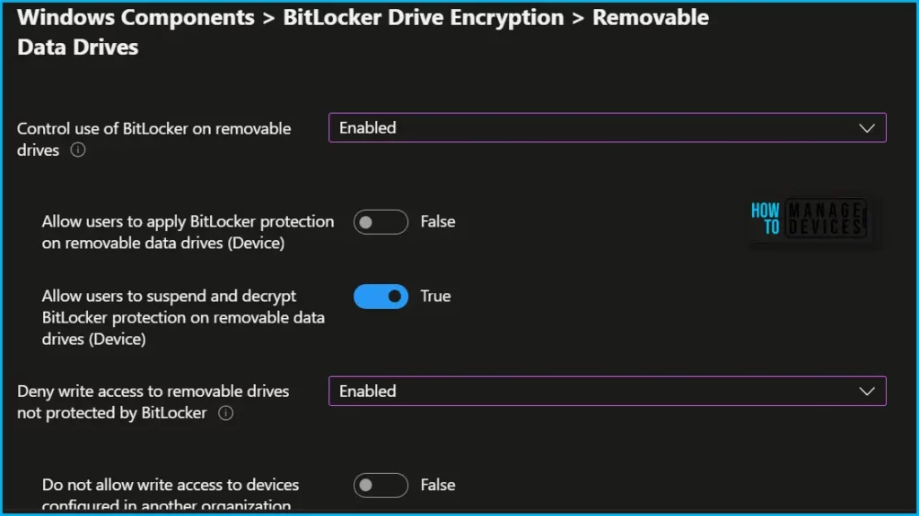 HTMD Newsletter from 31st July to 4th August 2023 27 New BitLocker Disk Encryption Policy for Intune Endpoint Security 31st July to 4th August 2023 Fig. 21