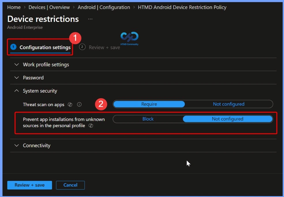 Block Android App Installation from Unknown Sources using Intune 6 Block Android App Installation from Unknown Sources using Intune - Fig.5
