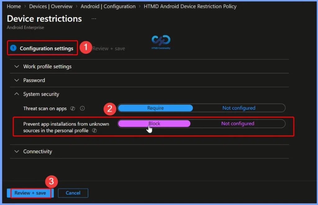 Block Android App Installation from Unknown Sources using Intune 7 Block Android App Installation from Unknown Sources using Intune - Fig.6