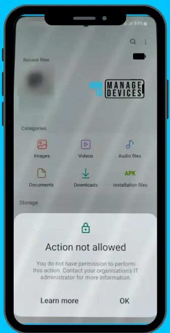 Block Android App Installation from Unknown Sources using Intune Fig.5