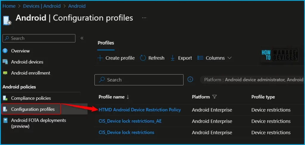 Intune Allow or Block Accounts to Add in Android Personally Owned Work Profile Fig.1