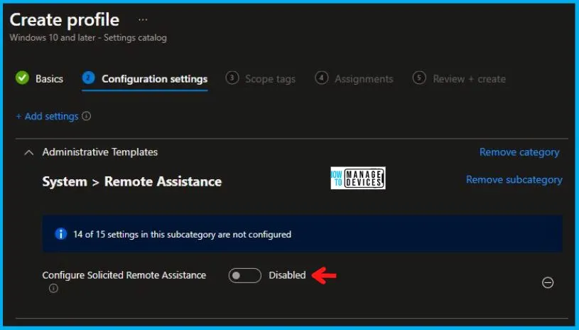 HTMD Newsletter from 28th August to 1st September 2023 2 Configure Solicited Remote Assistance Policy using Intune 28th August to 1st September 2023 Fig. 2