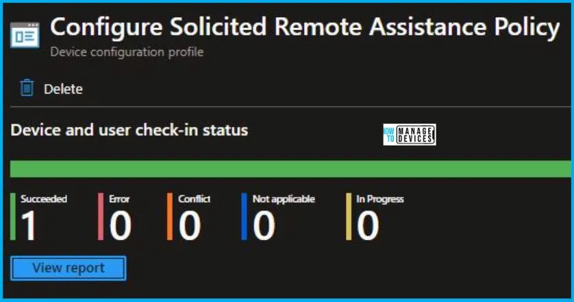 Configure Solicited Remote Assistance Policy using Intune Fig.9