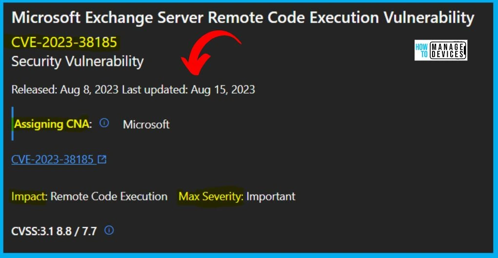 HTMD Newsletter from 14th to 18th August 2023 12 Fixes for 6 Exchange Server Vulnerabilities Released in August 14th to 18th August 2023 Fig. 11
