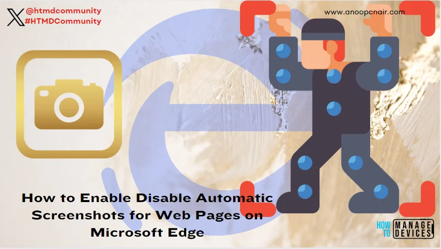 How to Enable Disable Automatic Screenshots for Web Pages on Microsoft Edge - Fig. 1