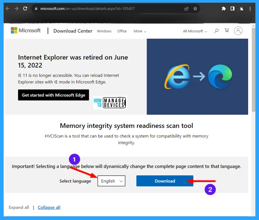 Memory Integrity System Readiness Scan Tool in Windows 11 - Fig. 2