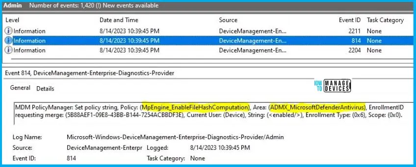 Enable File Hash Computation Feature Policy Using Intune Fig.9