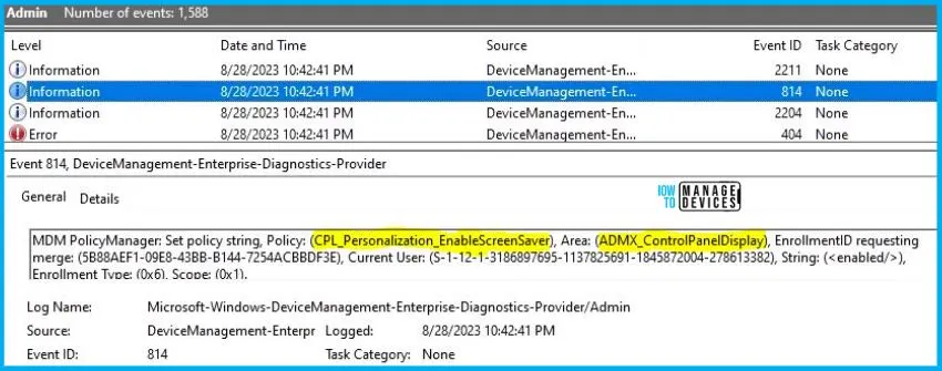 Enable Screen Saver Policy using Intune Fig. 11