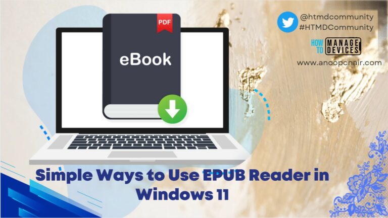 Simple Ways to Use EPUB Reader in Windows 11