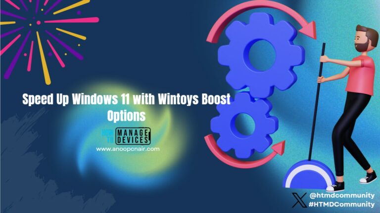 Speed Up Windows 11 with Wintoys Boost Options
