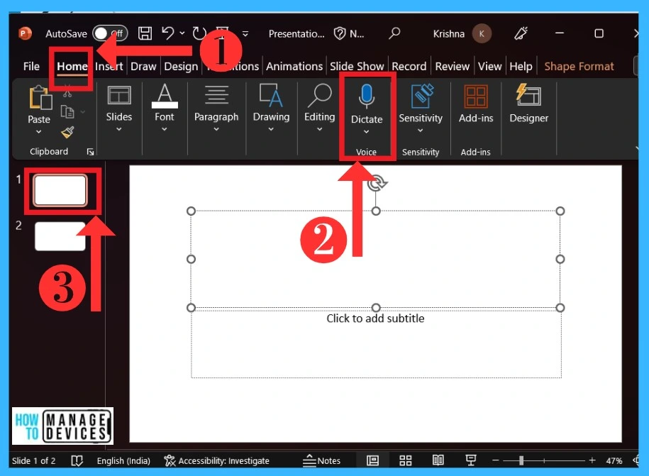 PowerPoint Dictate Tool | Complete Guide - Fig.3