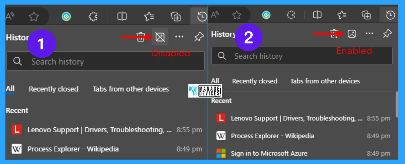 How to Enable Disable Automatic Screenshots for Web Pages on Microsoft Edge - Fig. 5