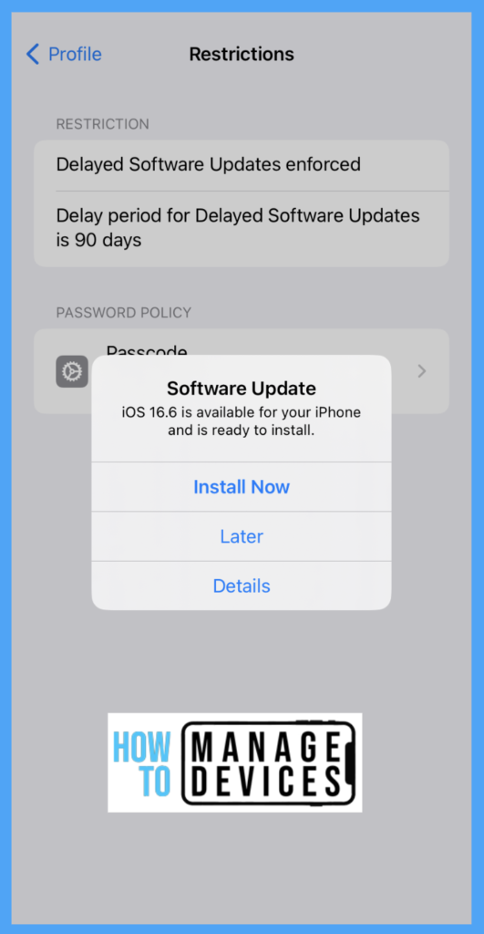 How to Block OS Updates on iOS Devices Using Intune Fig: 14