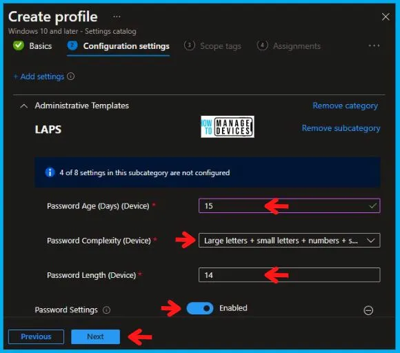 Implement Password Complexity Policy Using Intune Fig.5
