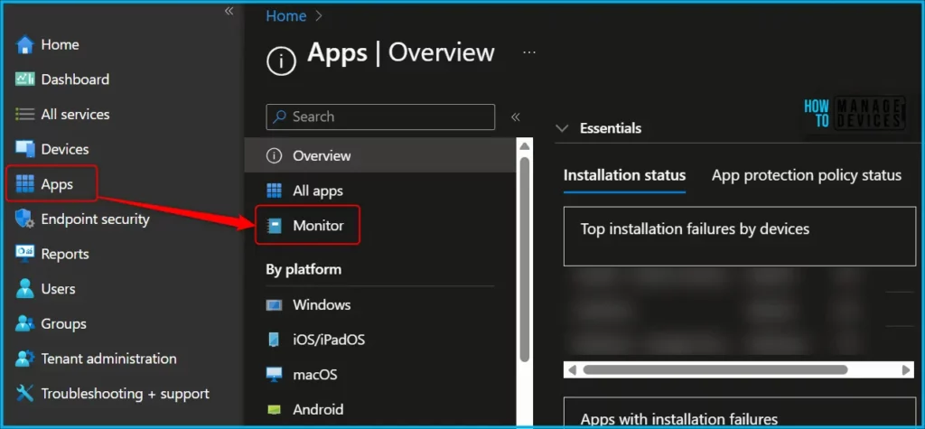 Intune App Inventory for Android Devices Fig.1