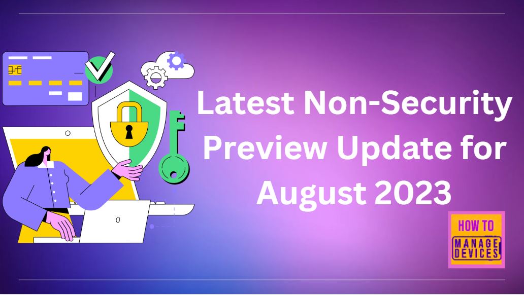 Latest Non-Security Preview Update for August 2023