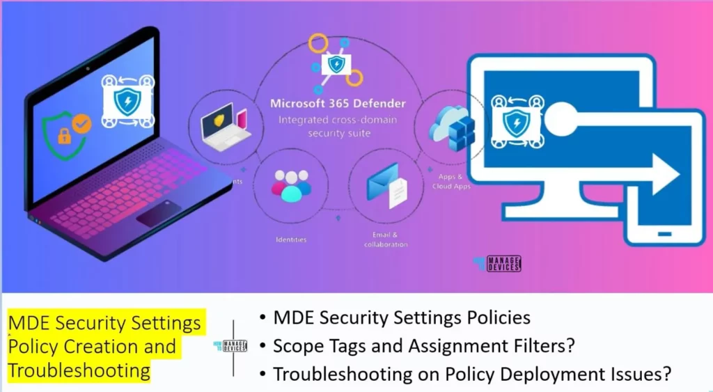 MDE Portal Security Settings Policy Creation and Troubleshooting using Windows Sense Event Logs - fig.1