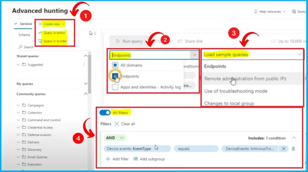 MS Defender Advanced Hunting using KQL Queries - fig.12